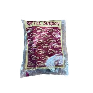 Silkies TLC Support Hosiery Misty Grey Total Leg Control Pantyhose 020210 Medium